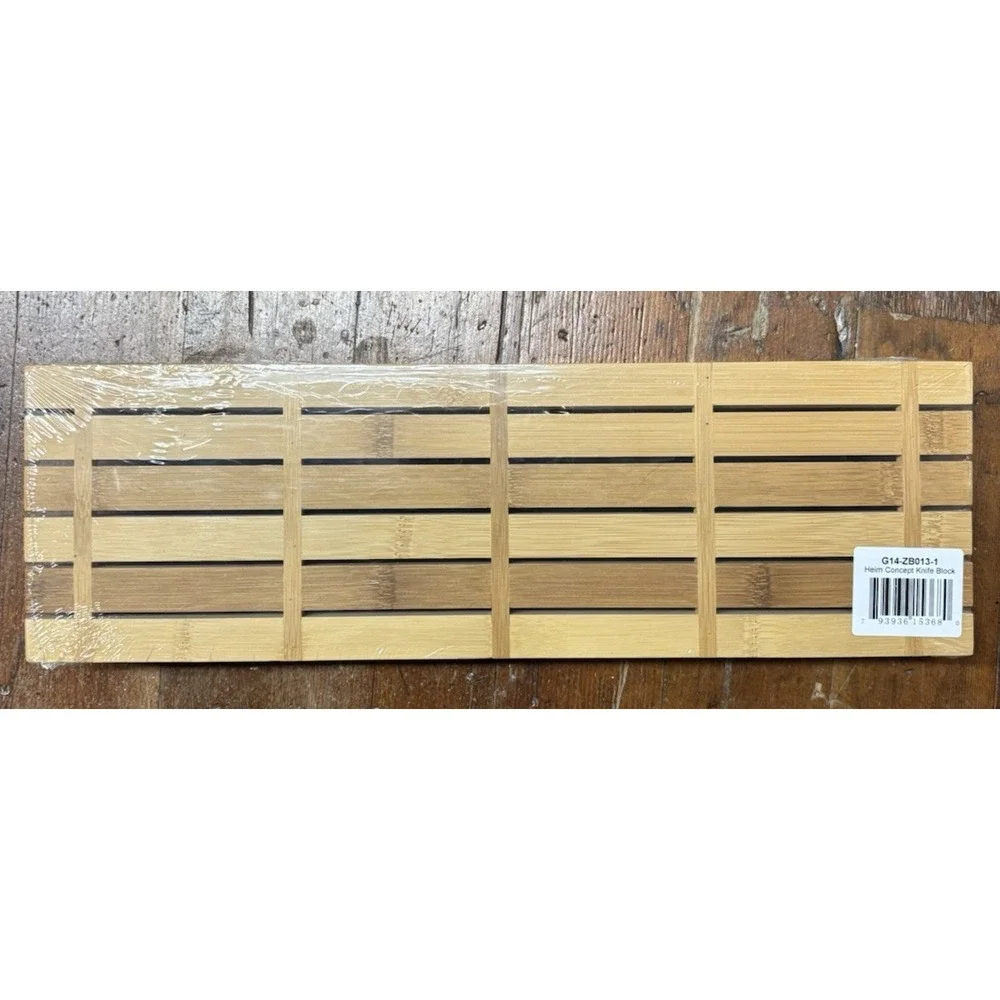 Heim Concept In Drawer Knife Storage Block Organizer Organic Bamboo Wood 11 Slot